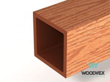 Столб ограждения Woodvex Select 100х100х3000 мм, ТЕРРАКОТА — ограждения и заборы из МПК, ЭКОДЭК
