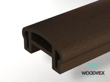 Перила ограждения верхние Woodvex Select 100х50х3000 мм, ВЕНГЕ — ограждения и заборы из МПК, ЭКОДЭК