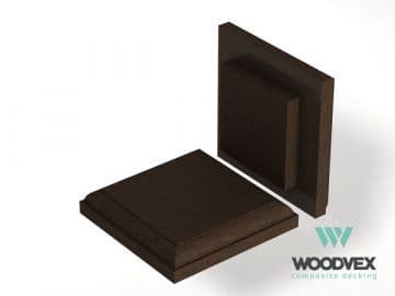 Крышка столба ограждения Woodvex Select, ВЕНГЕ — ограждение из МПК, ЭКОДЭК, Центральный ФО