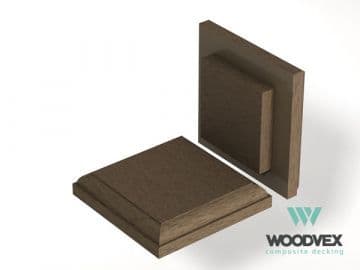 Крышка столба ограждения Woodvex Select, КОФЕ — ограждение из МПК, ЭКОДЭК, Центральный ФО