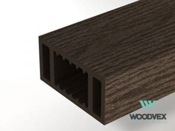 Перила ограждения нижние Woodvex Select 100х50 мм, ВЕНГЕ — ограждения и заборы из МПК, ЭКОДЭК