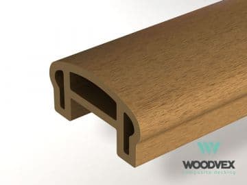 Перила ограждения верхние Woodvex Select 100х50х3000 мм, ВУД — ограждения и заборы из МПК, ЭКОДЭК