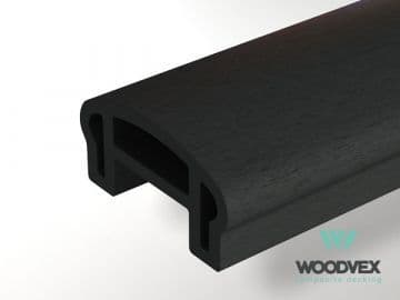 Перила ограждения верхние Woodvex Select 100х50х3000 мм, ГРАФИТ — ограждения и заборы из МПК, ЭКОДЭК