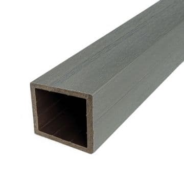 СТОЛБ ограждения Woodvex Co-Extrusion 100х100х3000 мм, СЕРЫЙ — ограждения и заборы из МПК, ЭКОДЭК
