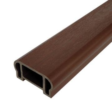 Перила ограждения верхние Woodvex Co-Extrusion 100х50х3000 мм, ПАЛИСАНДР — ограждения и заборы из МПК, ЭКОДЭК