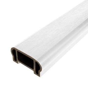 Перила ограждения верхние Woodvex Co-Extrusion 100х50х3000 мм, БЕЛЫЙ — ограждения и заборы из МПК, ЭКОДЭК