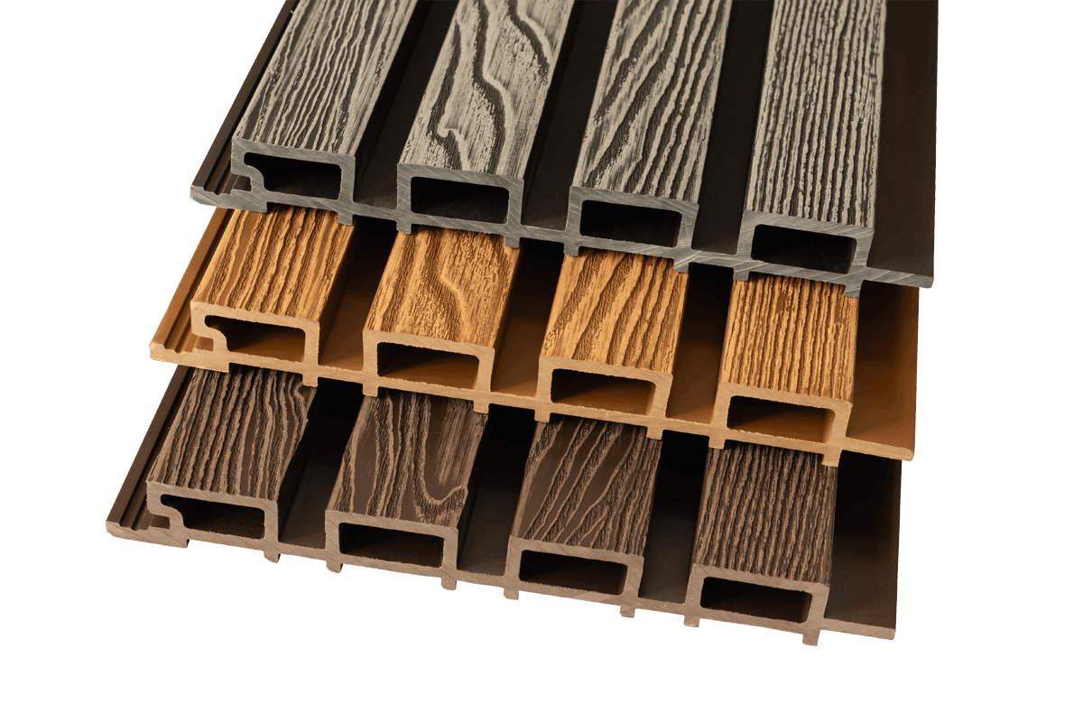 Реечная панель 3D — комплектующие из ПНД (ДПК), NextWood