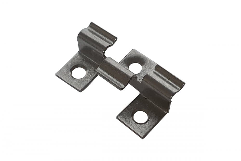 Клипса стальная монтажная (Антик и Практик) — изделие из композита из ПНД (ДПК), Вествуд-Полимер / Terrapol, Московская область