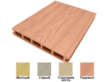 Террасная доска(рисунок дерева) Standart 160*22 Светлые цвета — террасная доска из ПНД (ДПК), WhiteDeck, Республика Татарстан