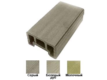 Перилабрашированная 80*45*3000 Светлые цвета, молочный цвет +8% — ограждения и заборы из ПНД (ДПК), WhiteDeck