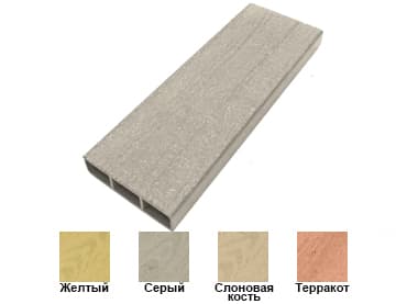 ШтакетникStandart 70*19 Светлые цвета — террасная доска из ПНД (ДПК), WhiteDeck, Республика Татарстан