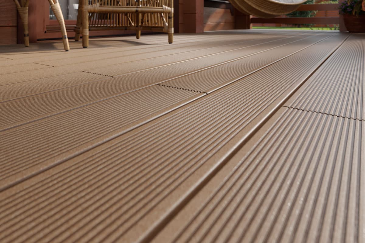 Террасная доска дпк TERRADECK ЭКО / ECO цвет светло-коричневый — террасная доска из ПНД (ДПК), Террасные решения / Terradeck, Москва