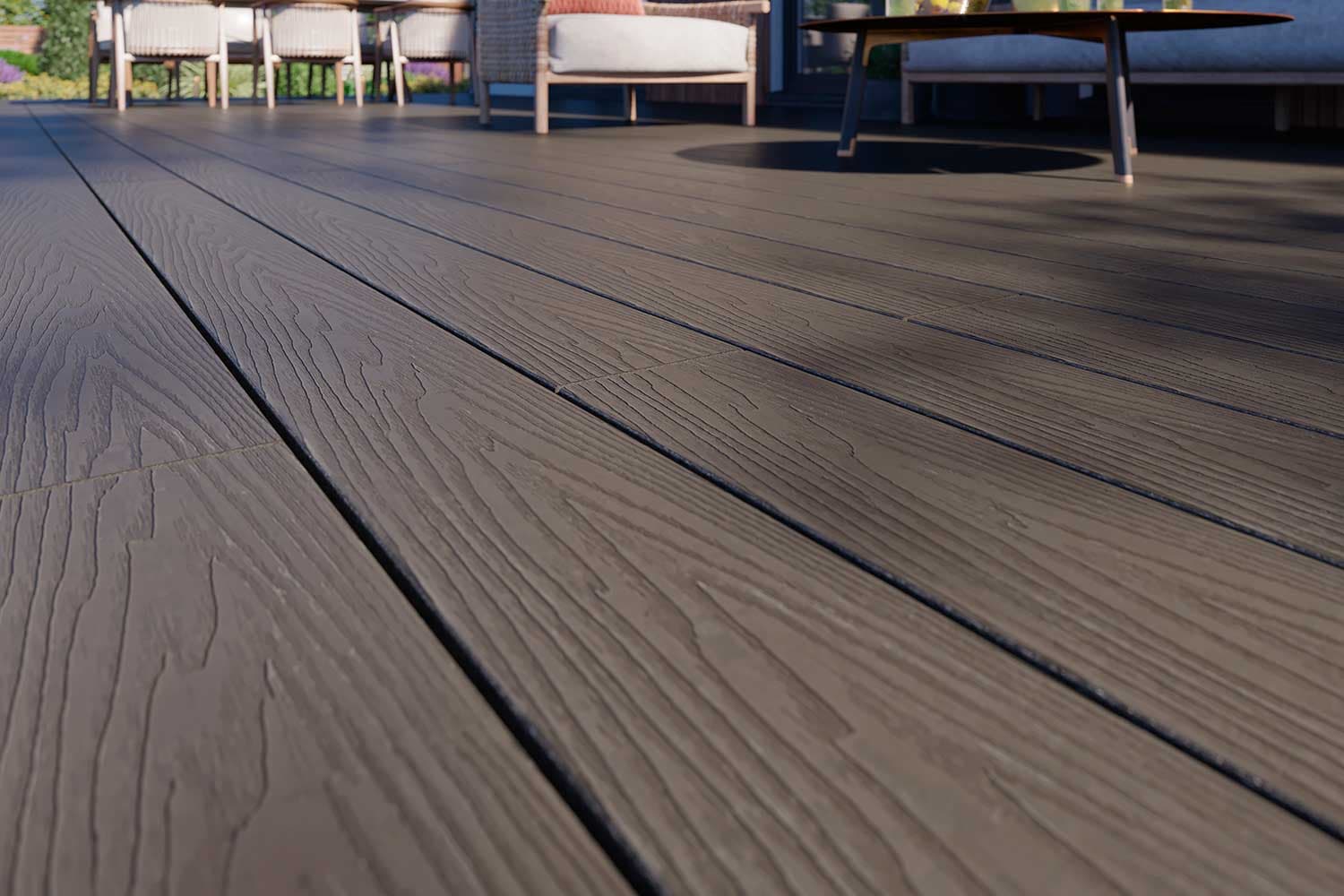 Террасная доска дпк полнотелая TERRADECK МАССИВ 3.0 / MASSIVE 3.0 цвет коричневый — террасная доска из ПНД (ДПК), Террасные решения / Terradeck, Москва