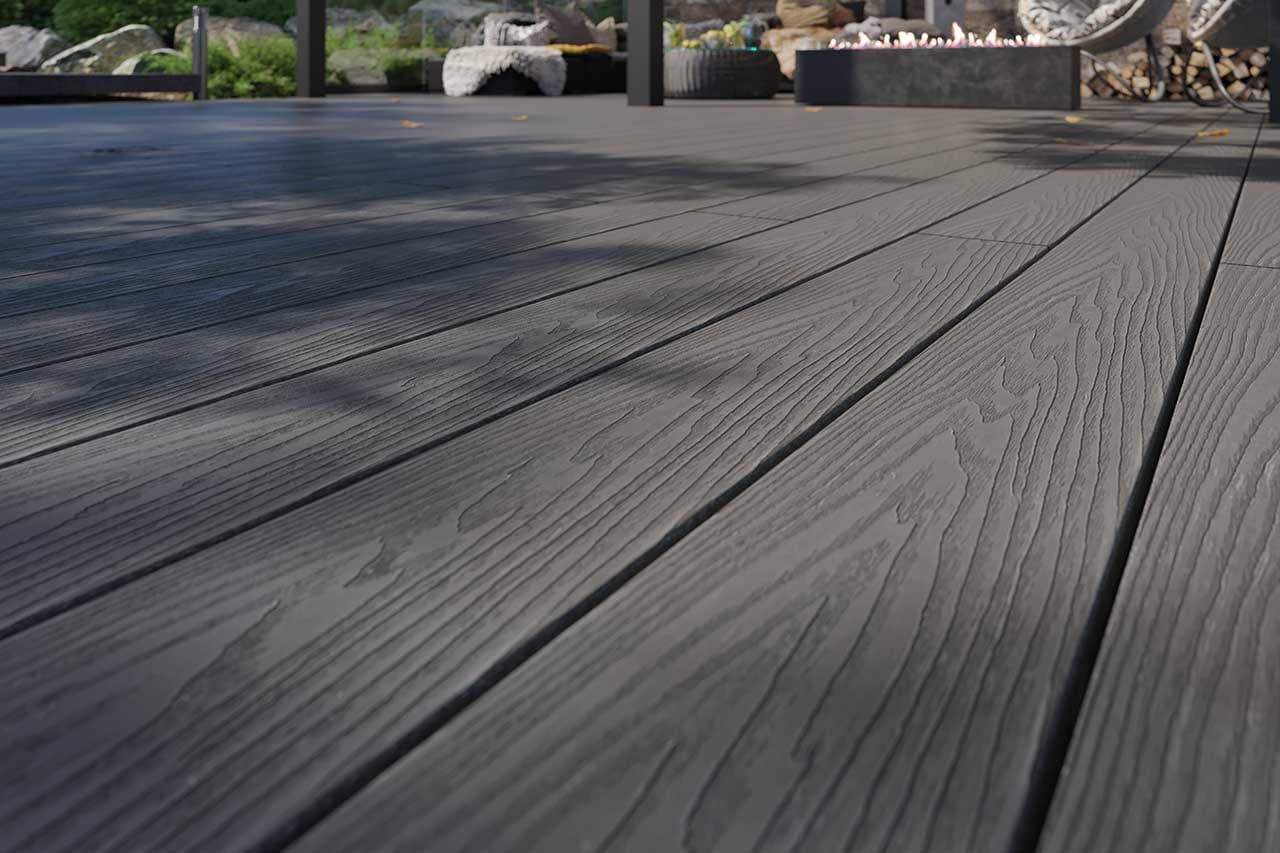 Террасная доска дпк TERRADECK ВЕЛЬВЕТ 3D / VELVET 3Д цвет серый — террасная доска из ПНД (ДПК), Террасные решения / Terradeck, Москва