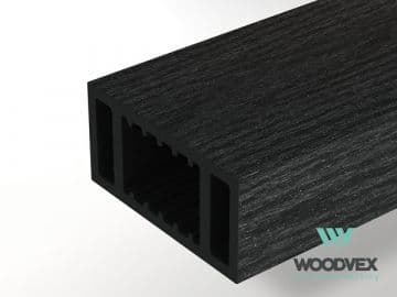 Перила ограждения нижние Woodvex Select 100х50х3000 мм, ГРАФИТ — ограждения и заборы из МПК, ЭКОДЭК