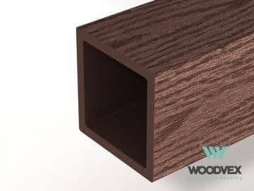 Столб ограждения Woodvex Select 100х100х3000 мм, ТЕМНО-КОРИЧНЕВЫЙ — ограждения и заборы из МПК, ЭКОДЭК