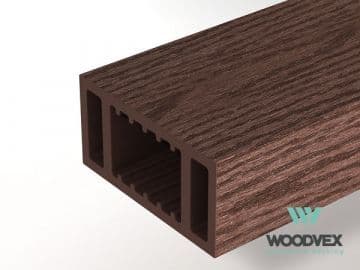 Перила ограждения нижние Woodvex Select 100х50х3000 мм, ТЕМНО-КОРИЧНЕВЫЙ — ограждения и заборы из МПК, ЭКОДЭК