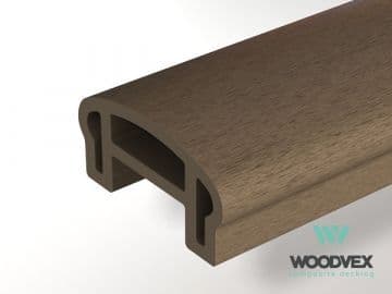 Перила ограждения верхние Woodvex Select 100х50х3000 мм, КОФЕ — ограждения и заборы из МПК, ЭКОДЭК