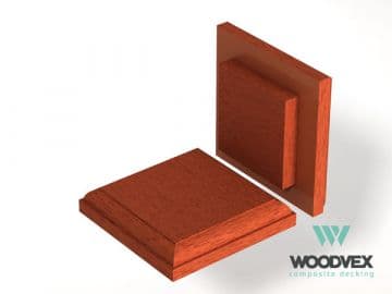Крышка столба ограждения Woodvex Select, ТЕРРАКОТА — ограждение из МПК, ЭКОДЭК, Центральный ФО